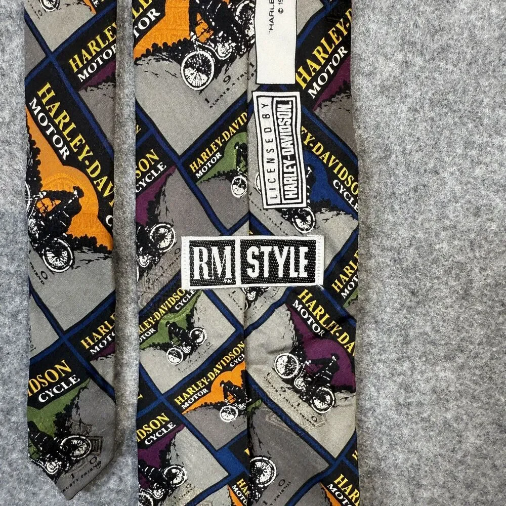 Vintage Harley Davidson Motor Cycle Tie by Ralph Marlin & Co.‎ 1994